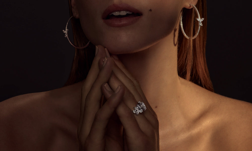 Primavera multi shape diamond engagement ring by Stefano Canturi