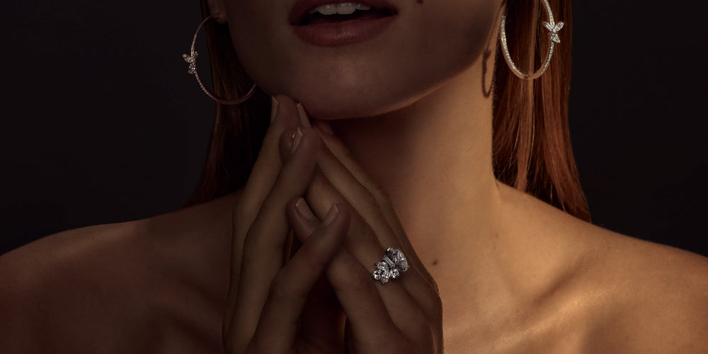 Primavera diamond engagement ring set in 18ct white gold