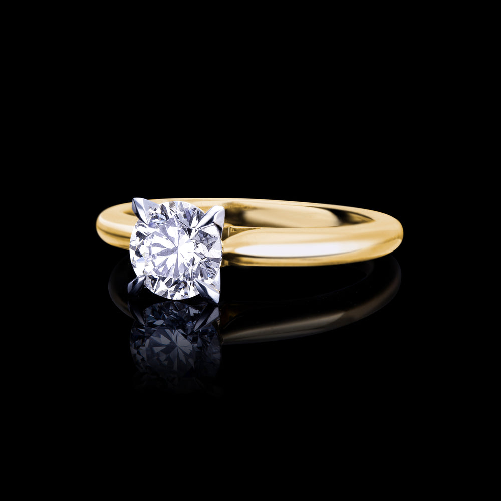 Silhouette 1.20ct Round diamond engagement ring by Stefano Canturi