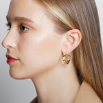 Eternal hoop earrings in 18ct yellow gold by Stefano Canturi