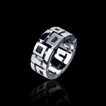 Cubism 9mm stud Australian black sapphire ring by Stefano Canturi