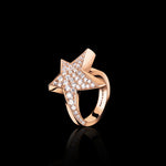 Odyssey diamond Star ring in 18ct pink gold by Stefano Canturi