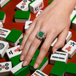 Stella diamond and 2.64ct Zambian emerald set in 18ct white gold by Stefano Canturi