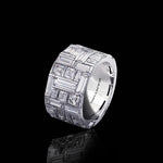 Cubism Extra Wide Diamond Ring set in 18ct White Gold by Stefano Canturi