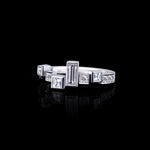 Cubism Radiant Diamond Ring set in 18ct White Gold by Stefano Canturi
