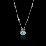 Renaissance 1.54ct Paraiba tourmaline diamond pendant set in white gold by Stefano Canturi - 537650