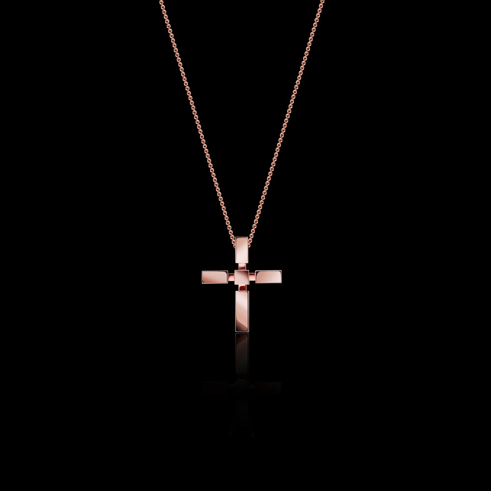 Regina small cross in 18ct rose gold by Stefano Canturi