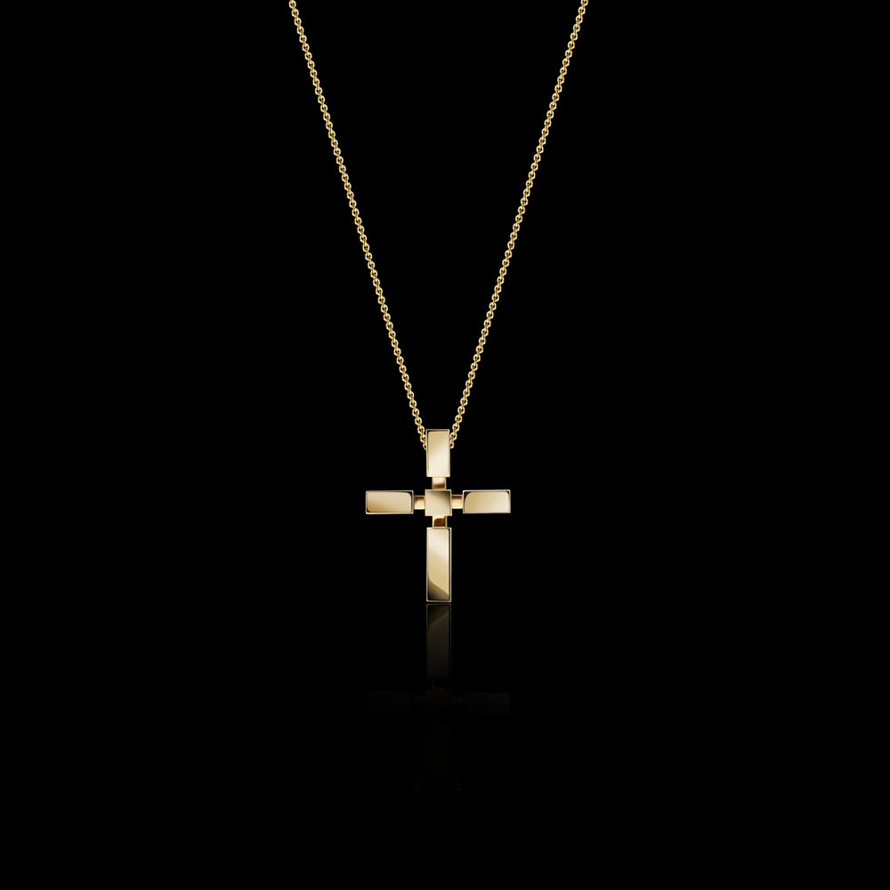 Regina small cross in 18ct yellow gold by Stefano Canturi