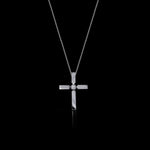 Regina medium size cross with single set diamond by Stefano Canturi