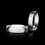 Step Cut Brush and High Polish finish ring set in 18ct white gold by Stefano Canturi