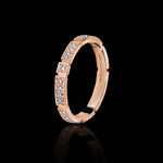Eternal 2.5mm diamond ring set in 18ct pink gold by Stefano Canturi
