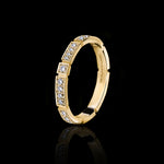 Eternal 2.5mm diamond ring set in 18ct yellow gold by Stefano Canturi