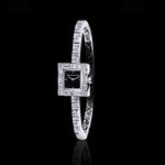 Canturi Cubism Bracciale Watch Bracelet set in 18ct white gold by Stefano Canturi