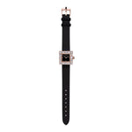 Canturi Cubism Watch with Diamond Bezel and Italian Leather Strap in rose gold
