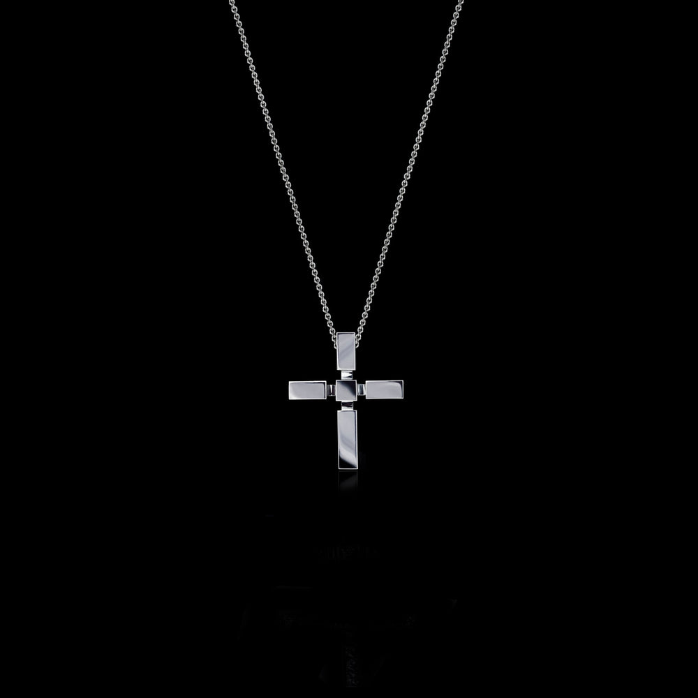 Regina small  cross in 18ct white gold by Stefano Canturi