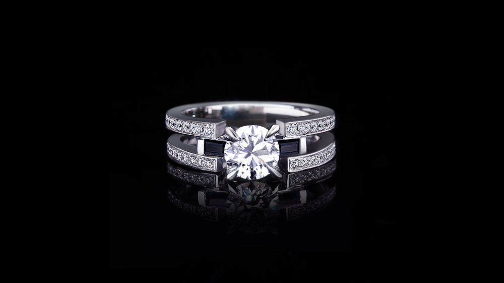 Metropolis 1.01ct Round diamond engagement ring set n 18ct white gold by Stefano Canturi
