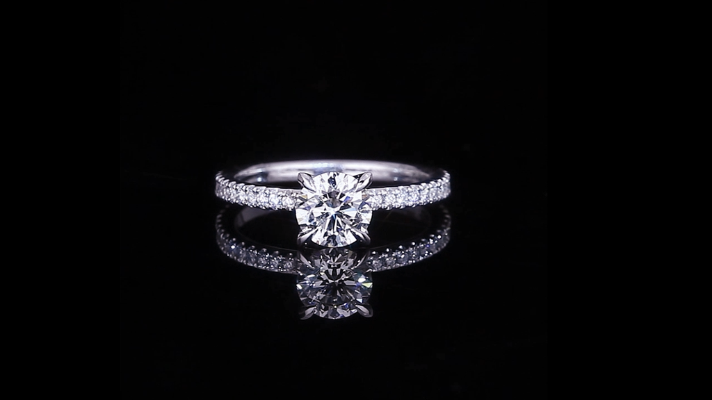 Renaissance 0.80ct Round diamond engagement ring in 18ct white gold by Stefano Canturi