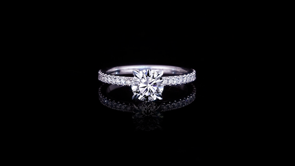 Renaissance 0.80ct Round diamond engagement ring in 18ct white gold by Stefano Canturi
