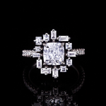 Stella 2.01ct Cushion Diamond Engagement Ring in 18ct white gold by Stefano Canturi