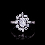 Stella 1.01ct Oval Diamond Engagement Ring in 18ct white gold by Stefano Canturi