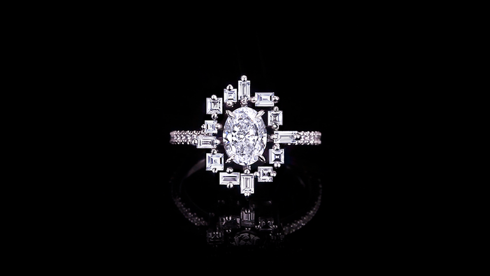 Stella 1.01ct Oval Diamond Engagement Ring in 18ct white gold by Stefano Canturi