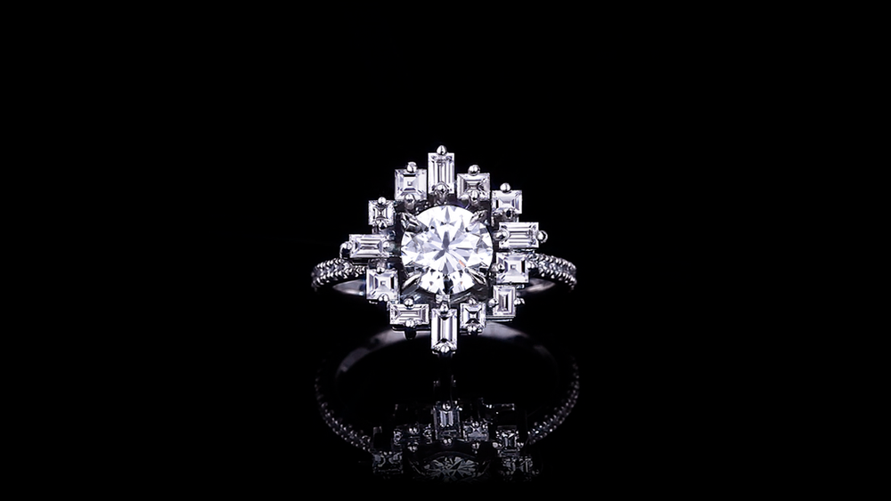 Stella 1.00ct Round Diamond Engagement Ring in 18ct white gold by Stefano Canturi