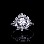 Stella 1.00ct Round Diamond Engagement Ring in 18ct white gold by Stefano Canturi