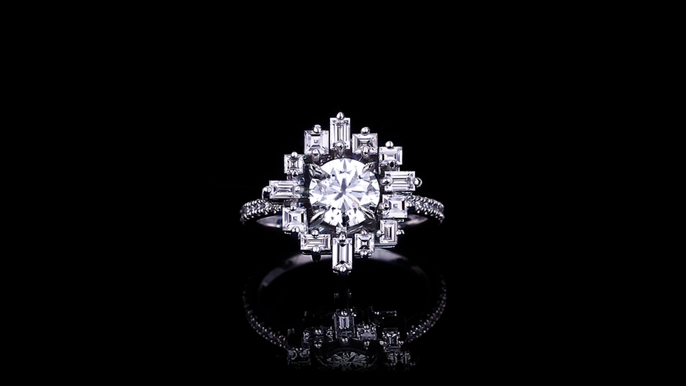 Stella 1.00ct Round Diamond Engagement Ring in 18ct white gold by Stefano Canturi