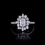 Stella 0.70ct Emerald Diamond Engagement Ring in 18ct white gold by Stefano Canturi