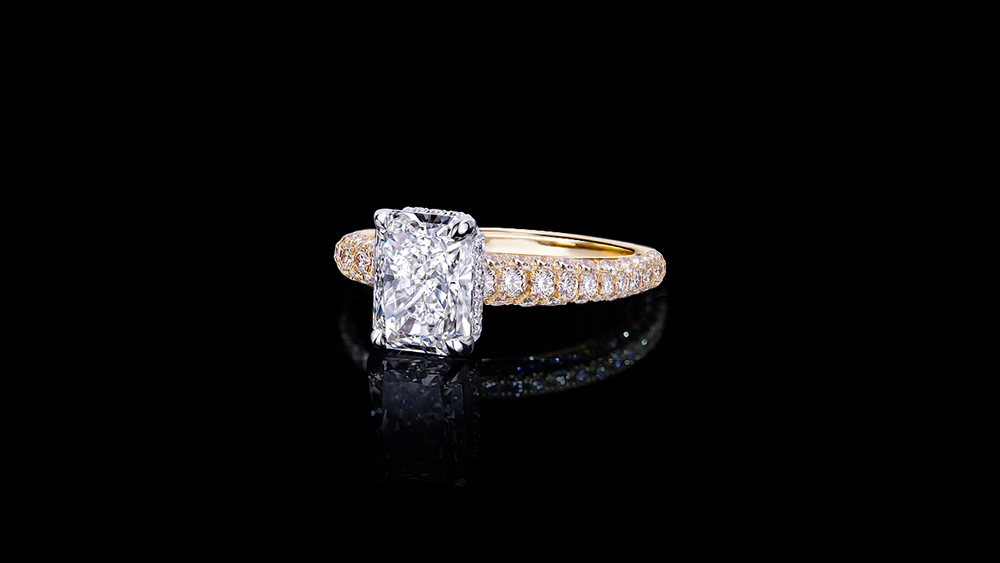 Lumina Radiant Diamond Engagement Ring by Stefano Canturi