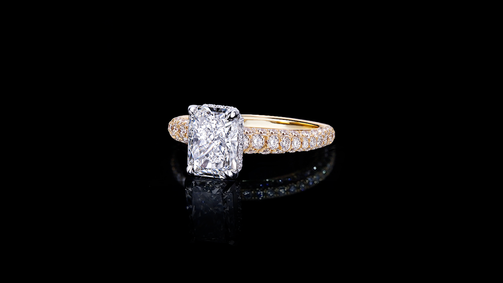 Lumina Radiant Diamond Engagement Ring by Stefano Canturi