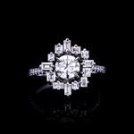 Stella 1.01ct round brilliant cut diamond engagement ring in 18ct white gold by Stefano Canturi