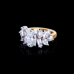 Primavera 2.01ct Oval shape diamond engagement ring in 18ct white and yellow gold by Stefano Canturi