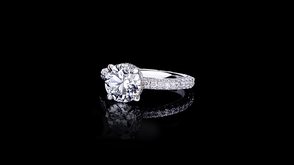 Lumina 1.80ct Round diamond ring in 18ct white gold by Stefano Canturi