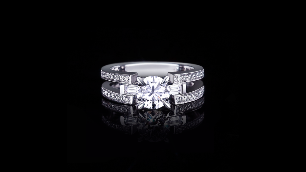 Metropolis 1.01ct Round diamond engagement ring in 18ct white gold by Stefano Canturi