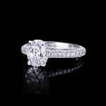 Venus 1.70ct Oval diamond engagement ring in 18ct white gold by Stefano Canturi