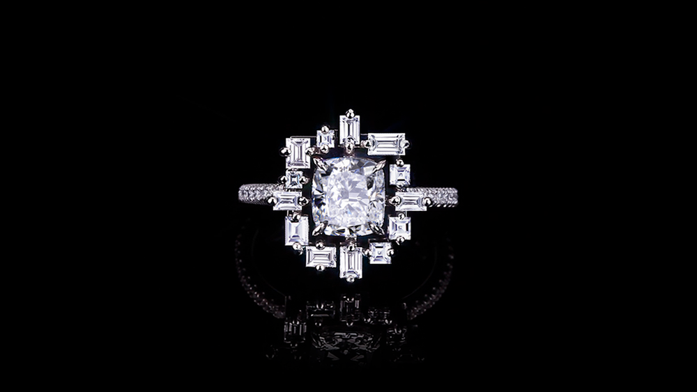 Stella 1.50ct Cushion Diamond Engagement Ring in 18ct white gold by Stefano Canturi