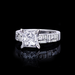 Cubism 2.00ct Princess Cut Diamond Engagement Ring in 18ct white gold by Stefano Canturi 