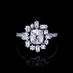 Stella 1.52ct D/VS2 Cushion Diamond Engagement Ring in 18ct white gold by Stefano Canturi