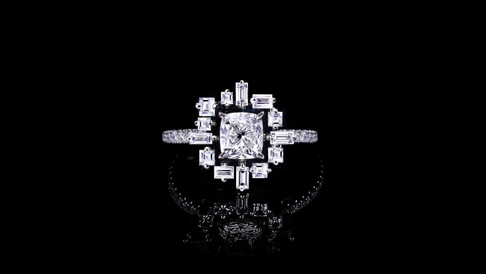 Stella 1.00ct Cushion Diamond Engagement Ring in 18ct white gold by Stefano Canturi