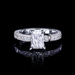 Regina 1.50ct Radiant Diamond Engagement Ring in 18ct white gold by  Stefano Canturi