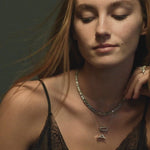 Cubism diamond neckpiece and Alphabet diamond C &amp; A pendants in 18ct white gold by Stefano Canturi