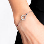 Regina Fine Diamond Bracelet featuring diamonds, Australian black sapphire and ruby in 18ct White Gold by Stefano Canturi