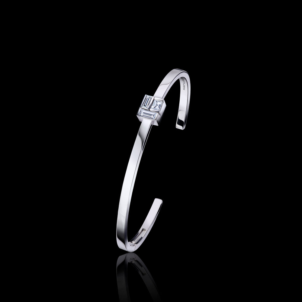 Cubism diamond stud bangle by Stefano Canturi