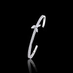 Primavera diamond bangle in 18ct white gold by Stefano Canturi