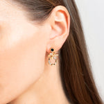 Regina Single Link diamond drop earrings in 18ct yellow gold by Stefano Canturi