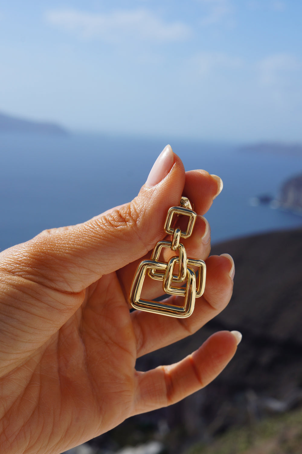 Affinity 4 Link Gold earrings in 18ct yellow gold by Stefano Canturi