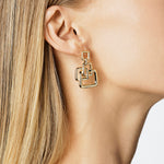 Affinity 4 Link Gold earrings in 18ct yellow gold by Stefano Canturi