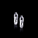 Athena diamond and Australian black sapphire earrings in 18ct white gold by Stefano Canturi