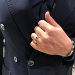 Cubism 7mm plain ring in 18ct white gold by Stefano Canturi